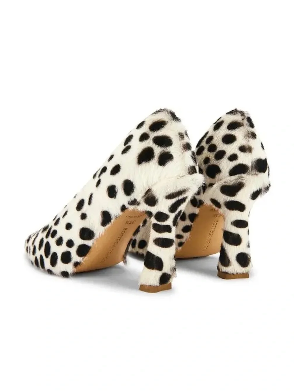 Bottega Veneta Sofia Lamb Hair Pump in Jaguar Print 37.5 New in Box